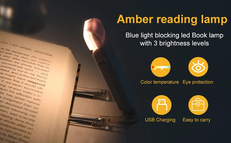 Clip-On Book Light - Adjustable Brightness & Eye Protection - swaycart