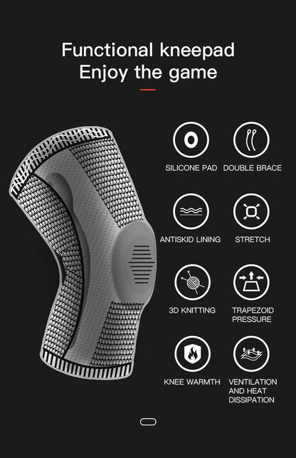 SwayFlex Knee Guard: Silicone Compression Support for Sports & Fitness - swaycart