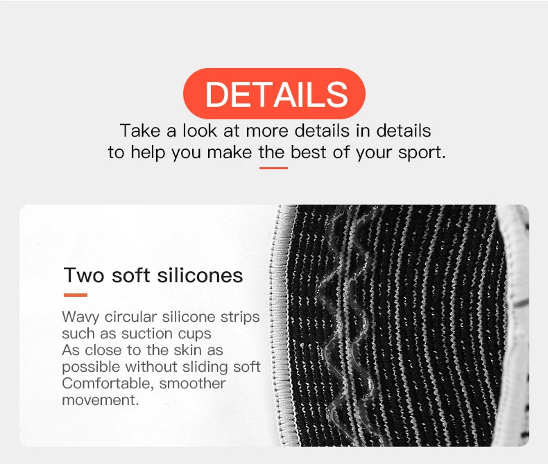 SwayFlex Knee Guard: Silicone Compression Support for Sports & Fitness - swaycart