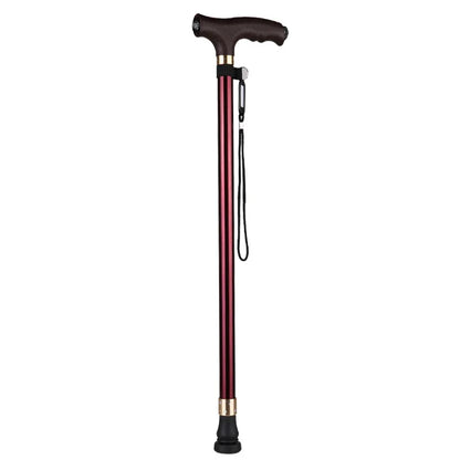 Retractable LED Walking Stick for Elderly – Lightweight Aluminium Alloy Cane with Anti-Slip Grip - swaycart