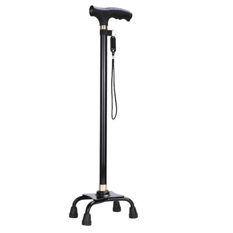 Retractable LED Walking Stick for Elderly – Lightweight Aluminium Alloy Cane with Anti-Slip Grip - swaycart