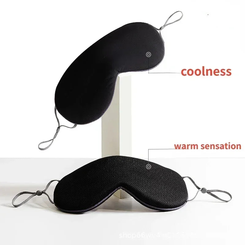 Ice Silk Dual-Purpose Sleeping Eye Mask - Warm & Cool Adjustable