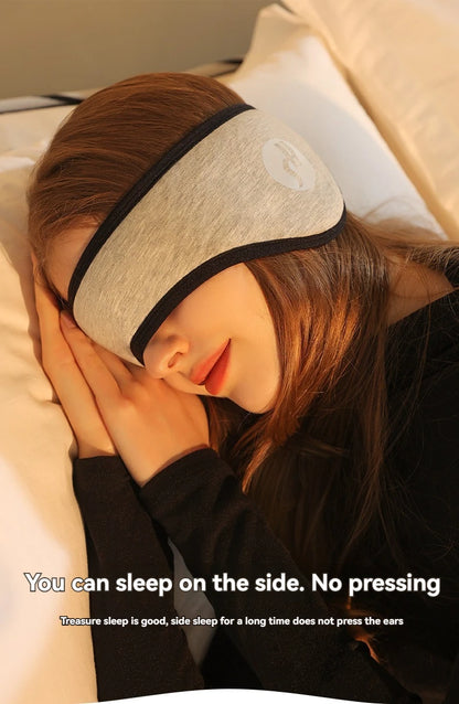 2-in-1 Noise-Reducing Sleep Earplugs with Adjustable Eye Mask - swaycart