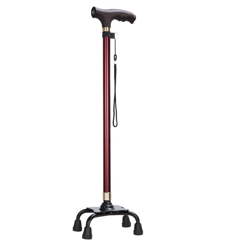 Retractable LED Walking Stick for Elderly – Lightweight Aluminium Alloy Cane with Anti-Slip Grip - swaycart