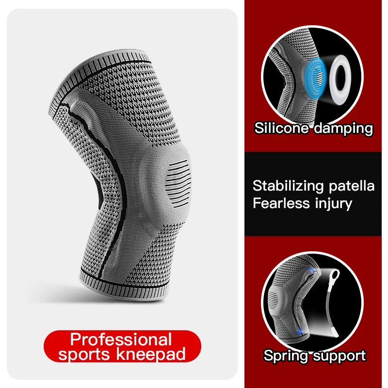 SwayFlex Knee Guard: Silicone Compression Support for Sports & Fitness - swaycart