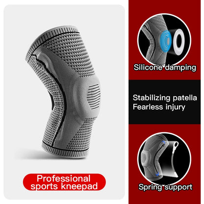 SwayFlex Knee Guard: Silicone Compression Support for Sports & Fitness - swaycart