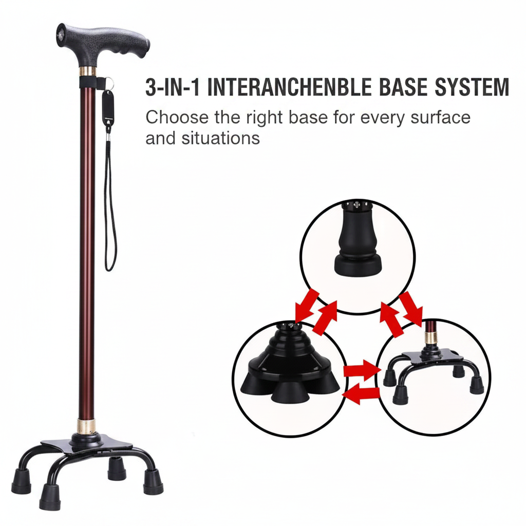 Brown Cane 3-in-1 Base
