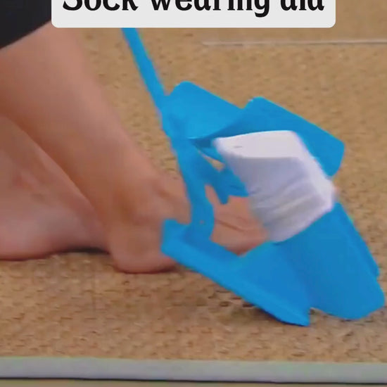 sock wearing aid, sock slider video